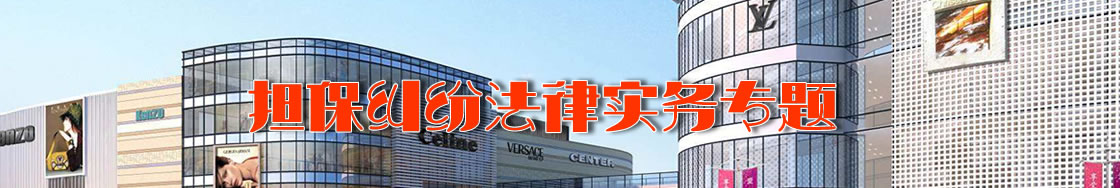 深圳担保纠纷律师实务专题